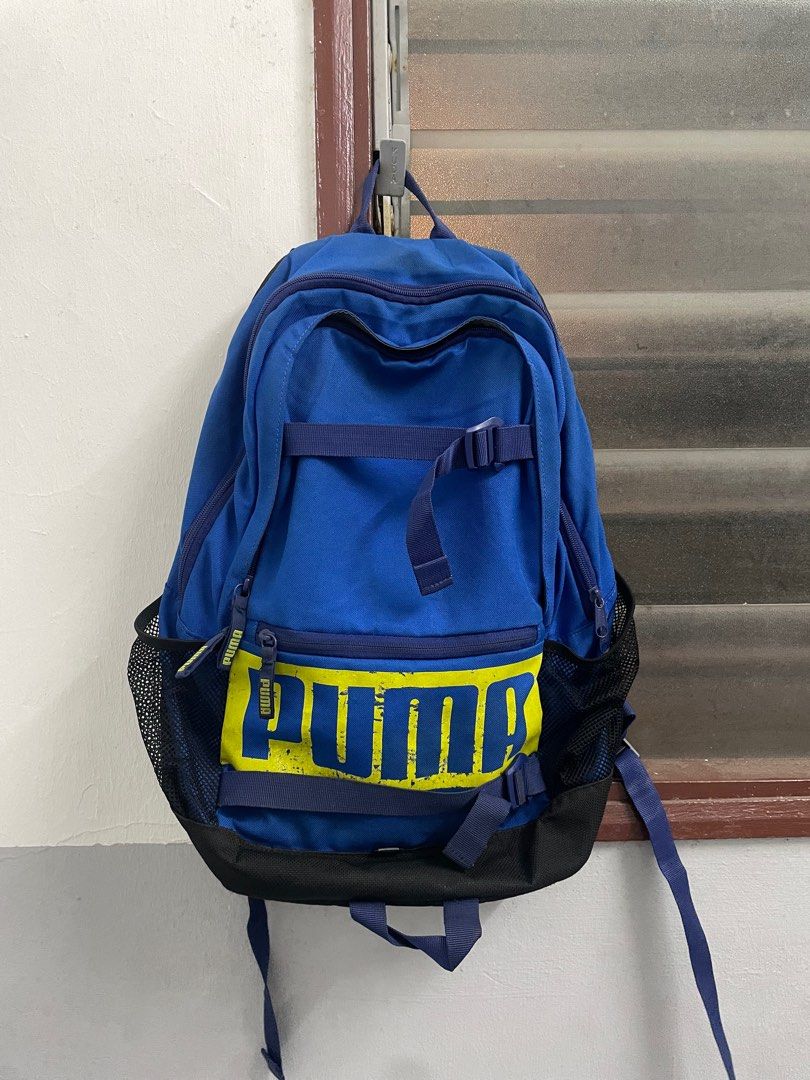 PUMA bag pack in blue Men s Fashion Bags Backpacks on Carousell