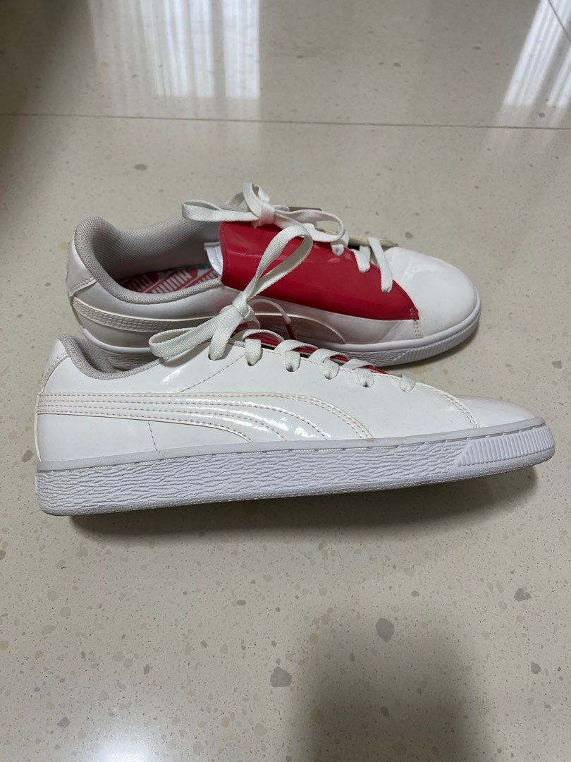 Puma sneakers white and red Women s Fashion Footwear Sneakers