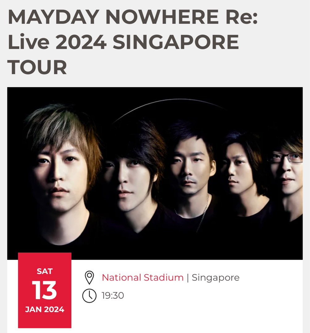 [Queue Bypass Link] MAYDAY NOWHERE RE LIVE 2024 SINGAPORE TOUR