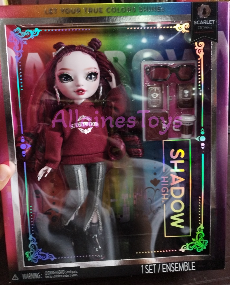 Rainbow High Shadow High Scarlett Rose - Maroon Fashion Doll with ...