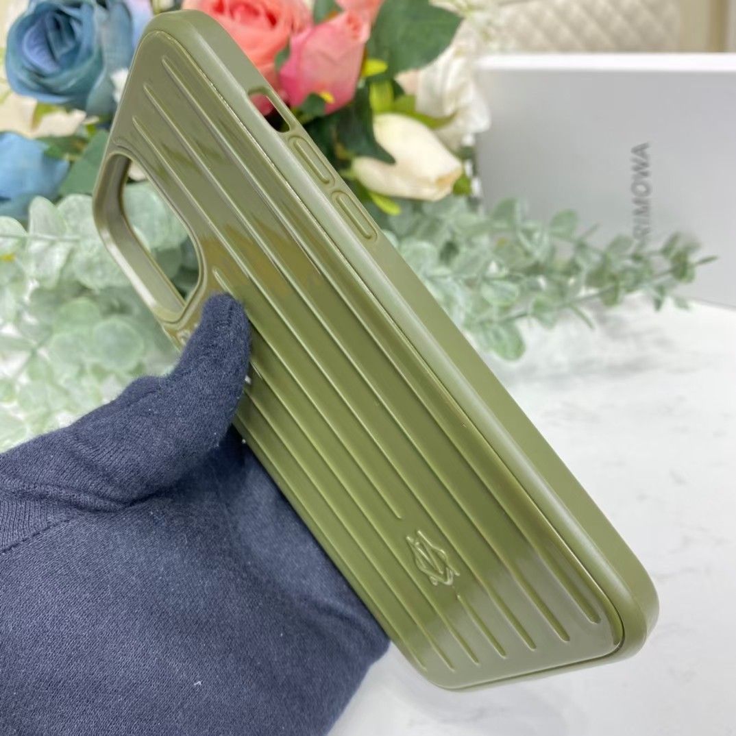 Rimowa Polycarbonate Cactus Green Groove Case for iPhone 12 Pro