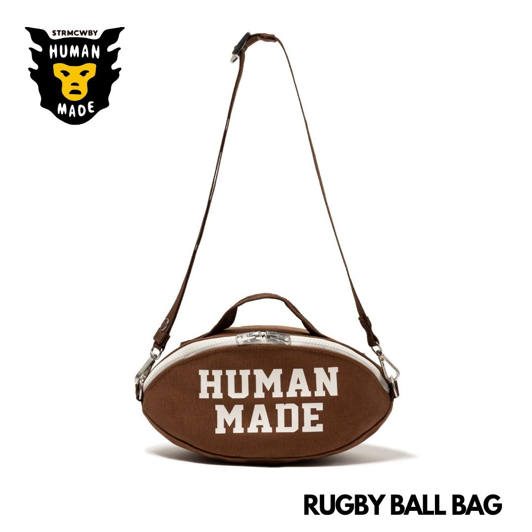 🇯🇵日本代購HUMAN MADE RUGBY BALL BAG HUMAN MADE斜孭袋HUMAN MADE 