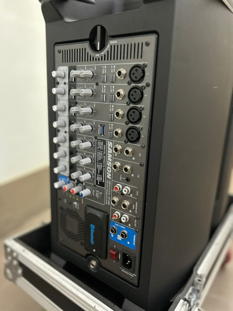 Samson XP1000 雙500W 10寸PA 喇叭連10ch Audio Mixer 擴音機混音台連