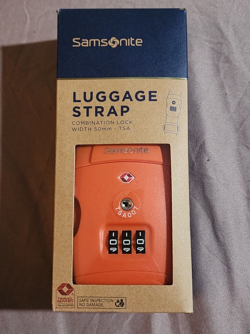 Samsonite luggage strap tsa lock sales