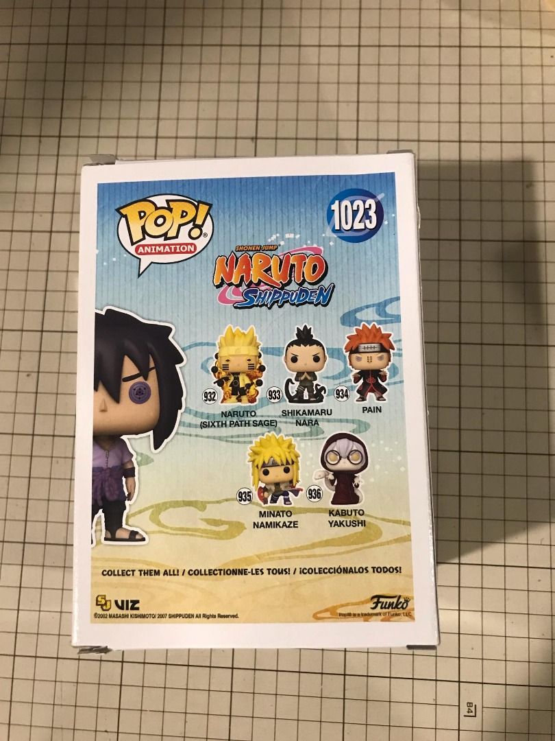 Naruto Sasuke Uchiha Rinnegan Pop! Vinyl Figure #1023 - AAA Anime Excl