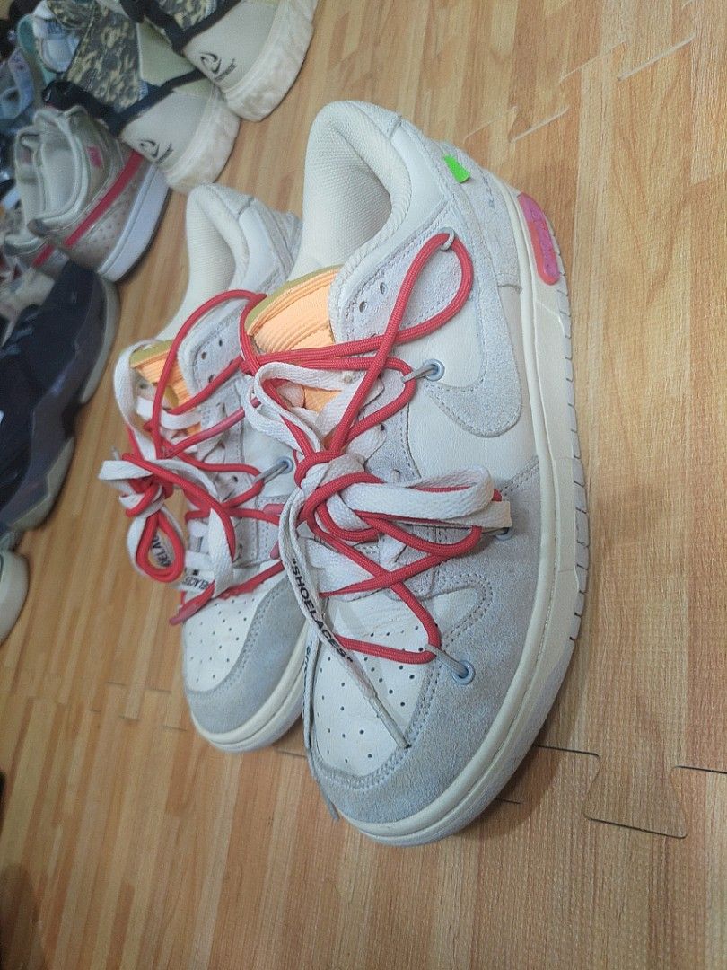 Sepatu Nike SB Dunk Low X Off White Lot 40 of 50, size 41