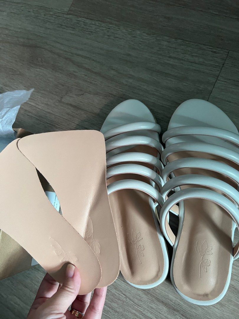 Shop Weekends Chalk Slipper Women s Fashion Footwear Sandals on