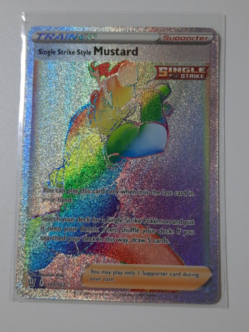 Single Strike Style Mustard Rainbow FA (Pokemon Cards), Hobbies & Toys,  Toys & Games on Carousell