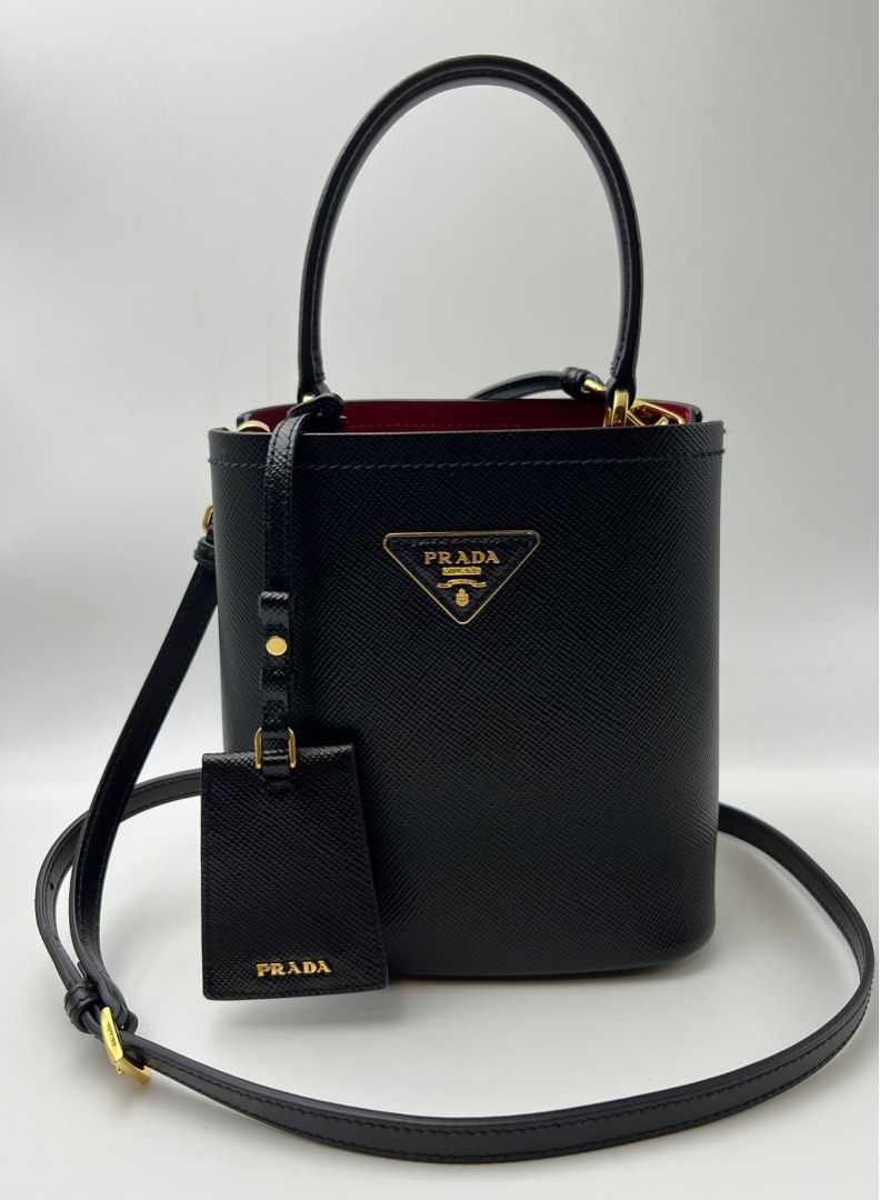 Small Saffiano Leather Prada Panier Bag, 名牌, 手袋及銀包- Carousell