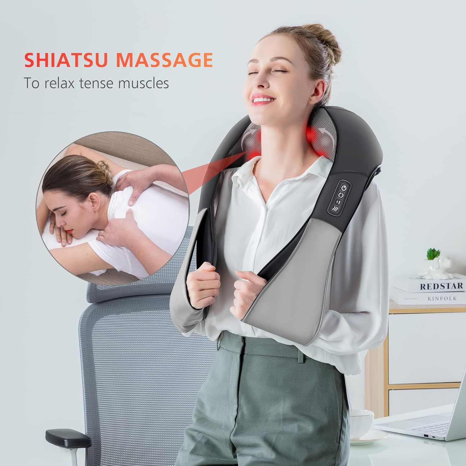 Snailax shiatsu deals back massager