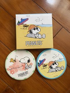 Snoopy硅藻土杯墊2入組