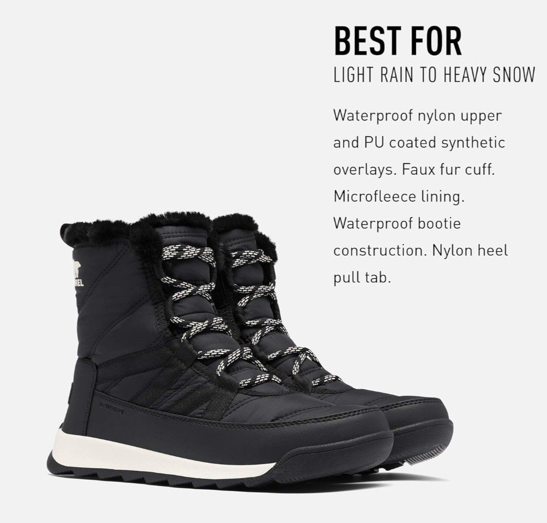 Sorel Whitney Short Lace Boots