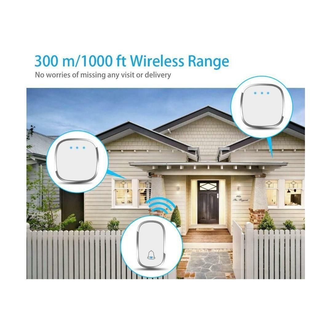 Govee Wireless Doorbell, Plug and Play Waterproof Door Bell Kit Operating  Up to 1000 Feet with