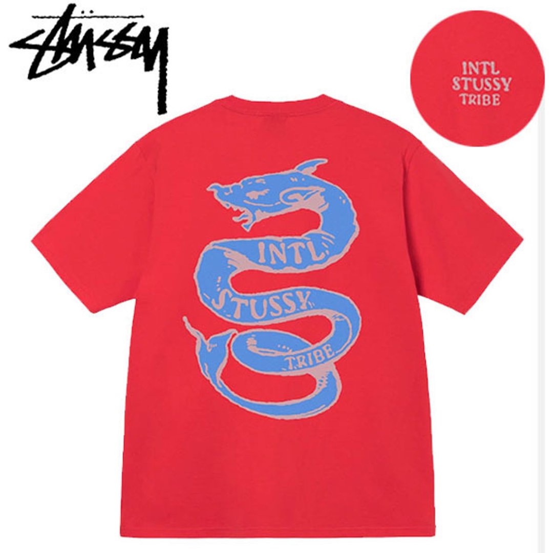 Stussy serpent tee 短Tee, 他的時尚, 上身及套裝, T恤和Polo衫在旋轉拍賣