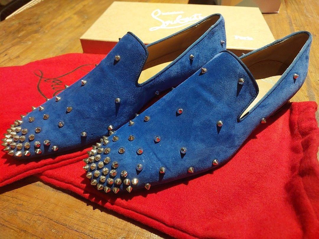 Christian louboutin electric blue hotsell