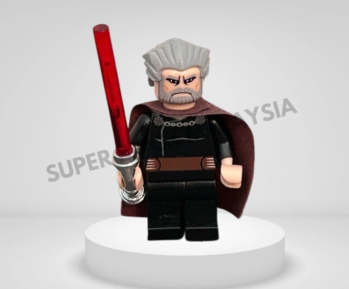 SW 0224 Count Dooku Large Eyes LEGO STAR WARS comcon006 7752