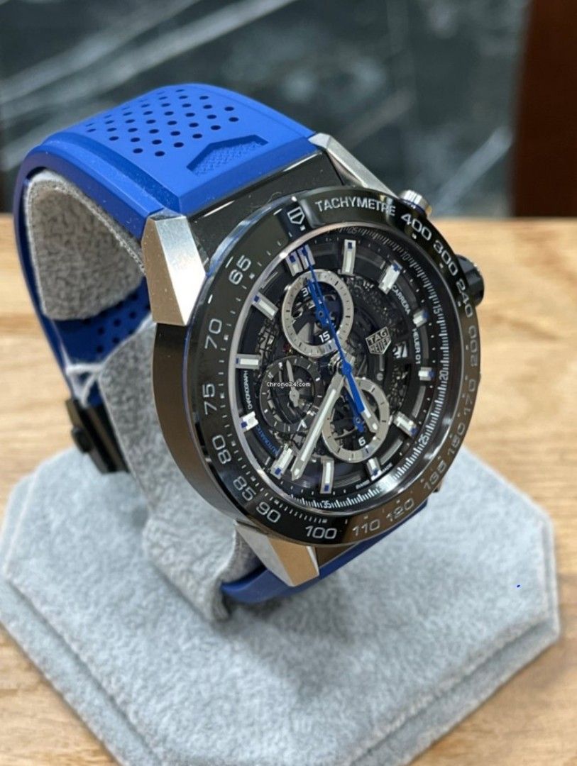Tag Heuer Carrera Calibre 01 Heuer Blue Touch Rare Luxury