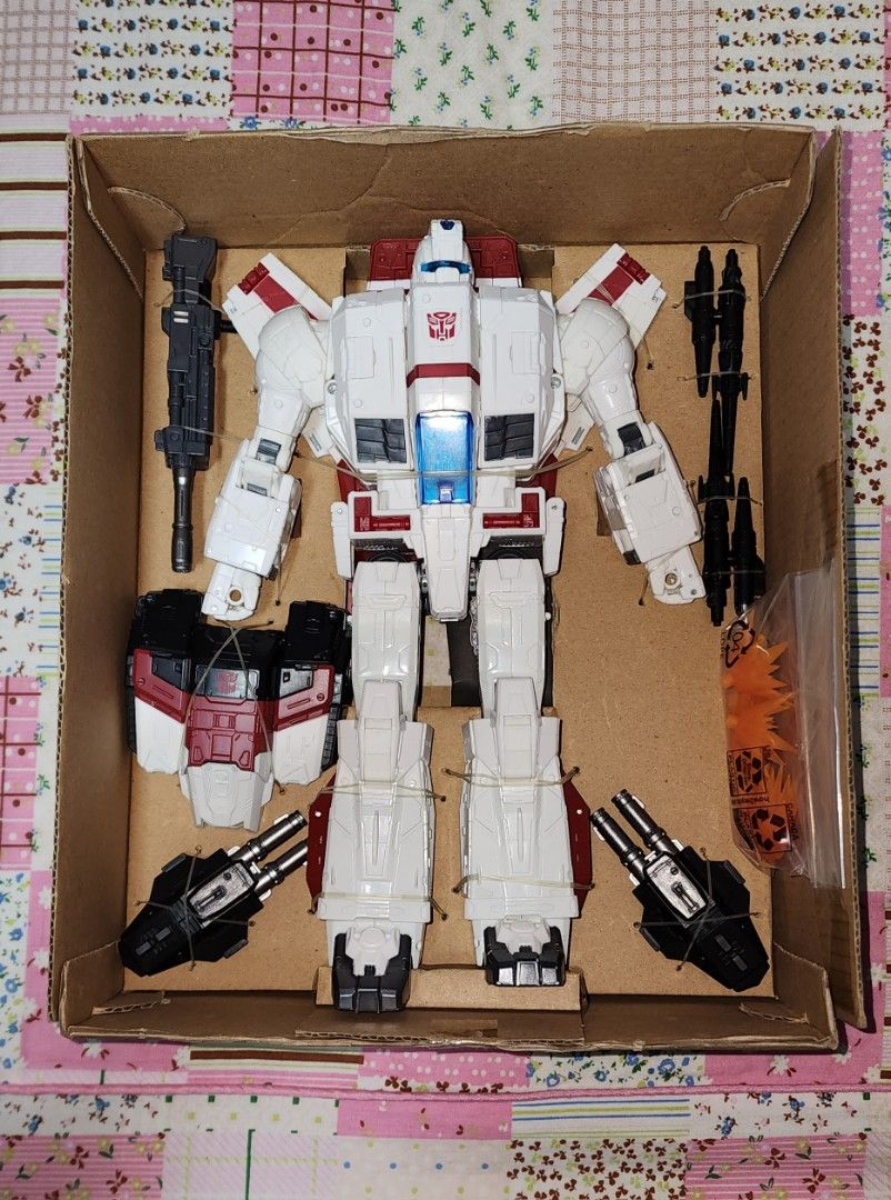Figurine Transformers Vintage Takara – Sky Garry Cosmic Commander, Robot Avion, Japon ±1985