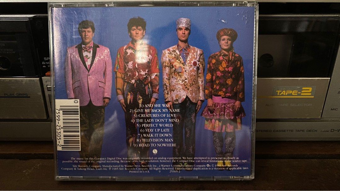 Talking Heads - Little Creatures. CD (Category: CDs & DVDs) located in Tabaco. Submitted by cinemahilig (Listing ID 1258060854, Image 2). Description: VG++ Last price posted. Buyer shoulders shipping. Item location: Tabaco City, Albay. 09395763344.