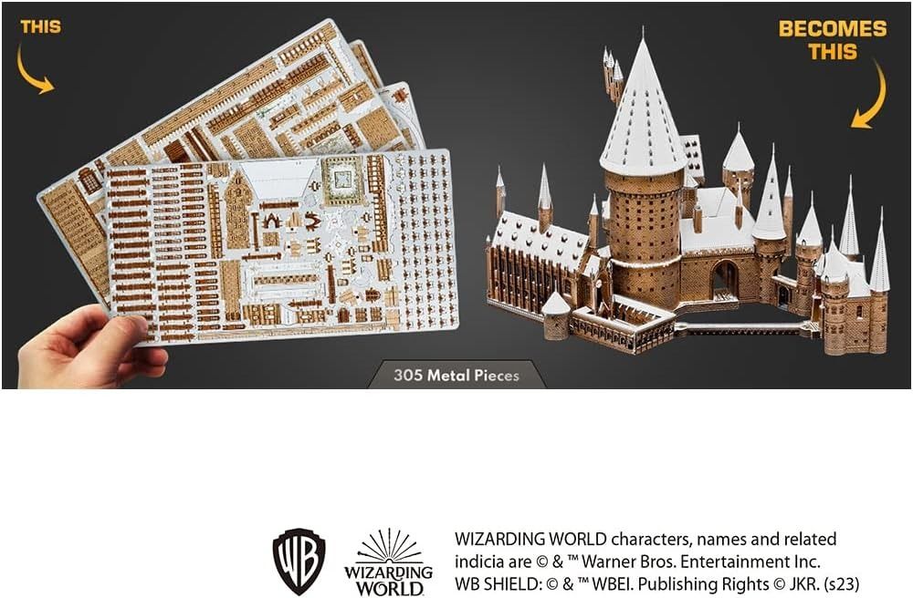 Metal earth 2025 hogwarts in snow