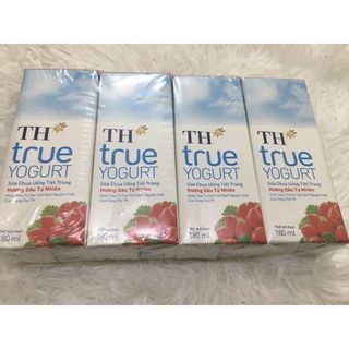 Th True Yogurt Natural Strawberry Flavor 4 Tetra Pack