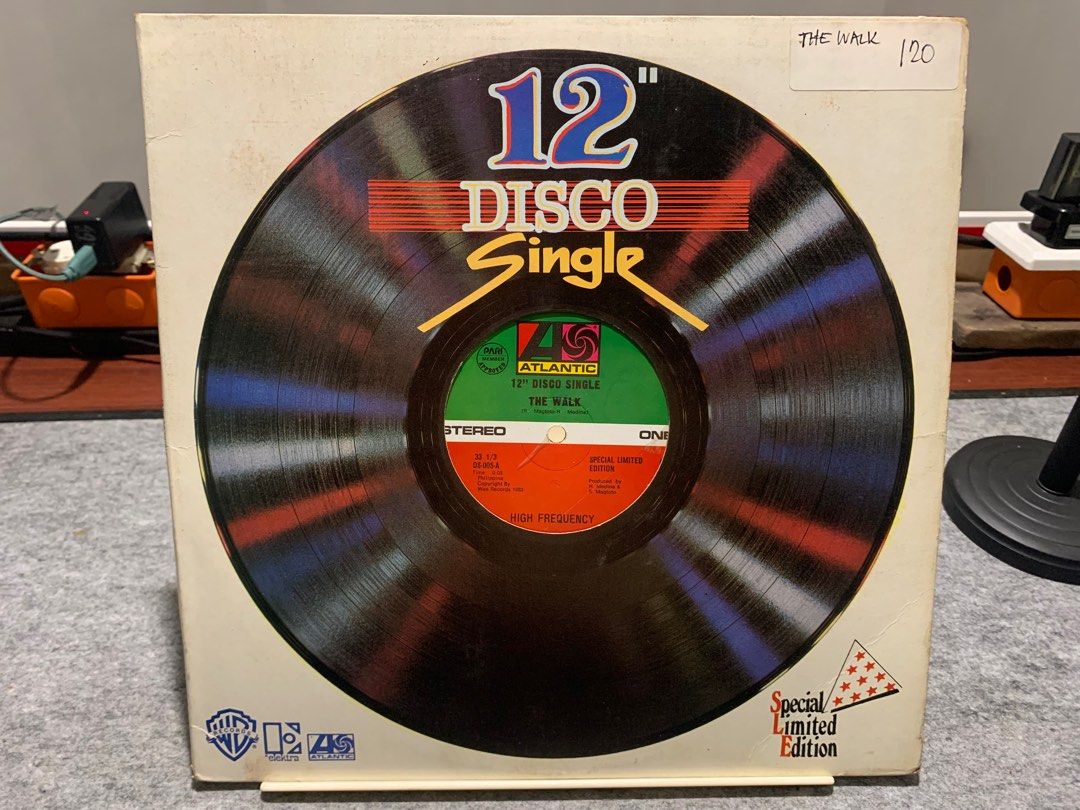 The Walk - High Frequency 12" Disco Single Phil Press (Category: Vinyls) located in Paranaque City. Submitted by seb_trading (Listing ID 1258191423, Image 3). Description: early 80s dance craze hit The Walk 12" extended disco single local Phil released by Atlantic records phil special limited edition Time: 6:05 33 RPM year 1983 last price Loc: san antonio, Paranaque.