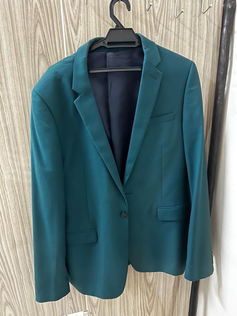 Topman green coat best sale