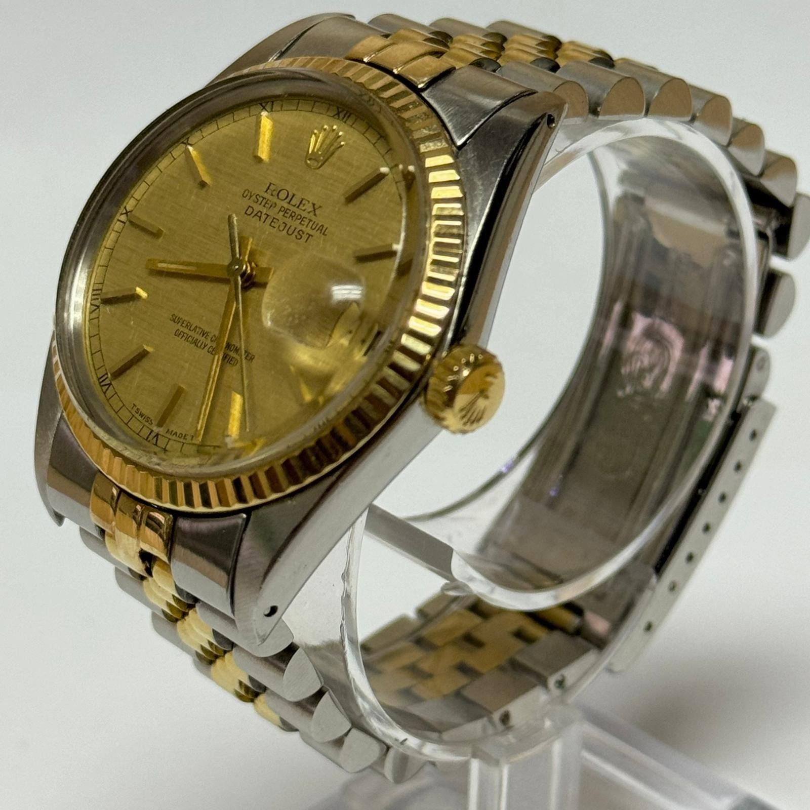TP ROLEX 16013 Datejust 36 Linen Dial Automatic Men Watch Men s