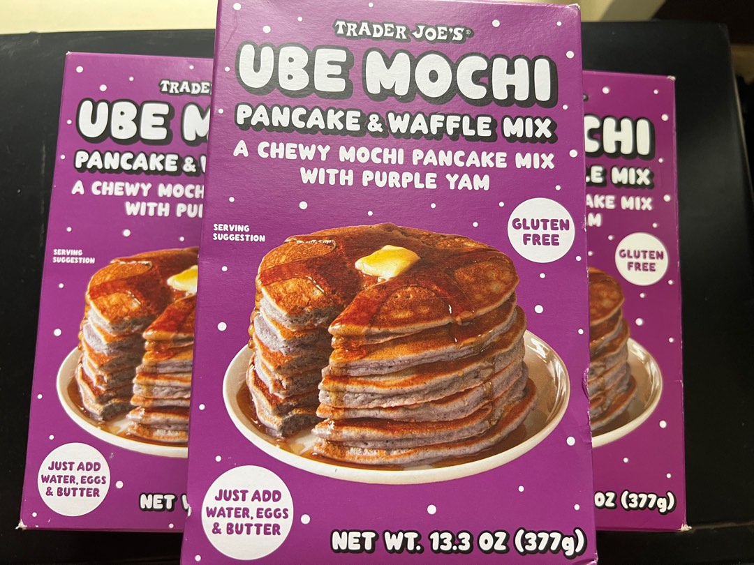 Trader Joe’s Ube Mochi Pancake Waffle Mix, Food & Drinks, Packaged