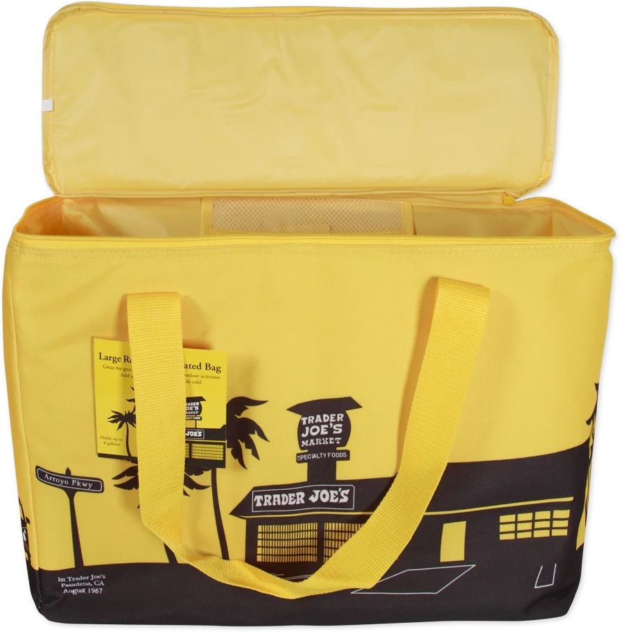 Pre Order Trader Joe s Yellow Large Insulated Bag Women s Fashion Bags Wallets Tote Bags on Carousell
