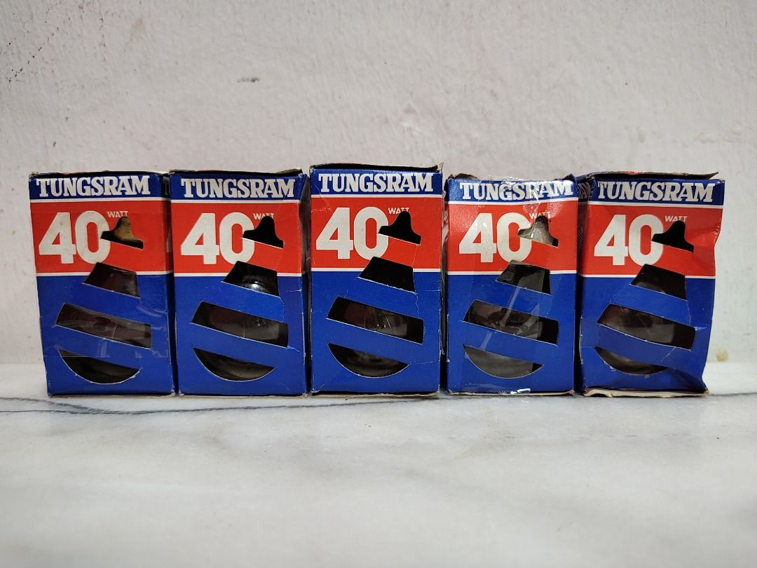 Tungsram made in Hungary bulb mentol lampu light lamp vintage antik