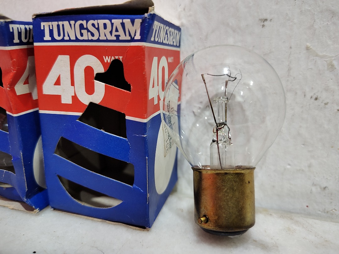 Tungsram made in Hungary bulb mentol lampu light lamp vintage antik ...
