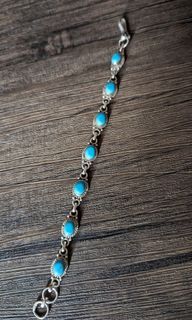 Turquoise tennis bracelet - Authentic and vintage