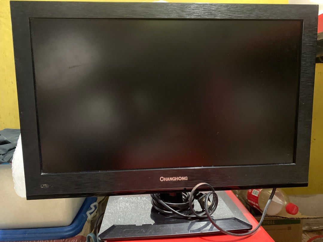 TV CPu Monitor (Category: Monitor Screens) located in Antipolo. Submitted by cebb888 (Listing ID 1258100146, Image 1). Description: Changhong flat TV pc monitor 18inches by 12inches.. Wall tv no bracket included ( nawala na .. ) Where is - as is. .