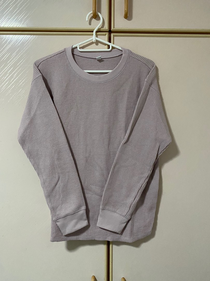 UNIQLO HEATTECH Wool Blend Crew Neck Long-Sleeve T-Shirt (Mame Kurogouchi)