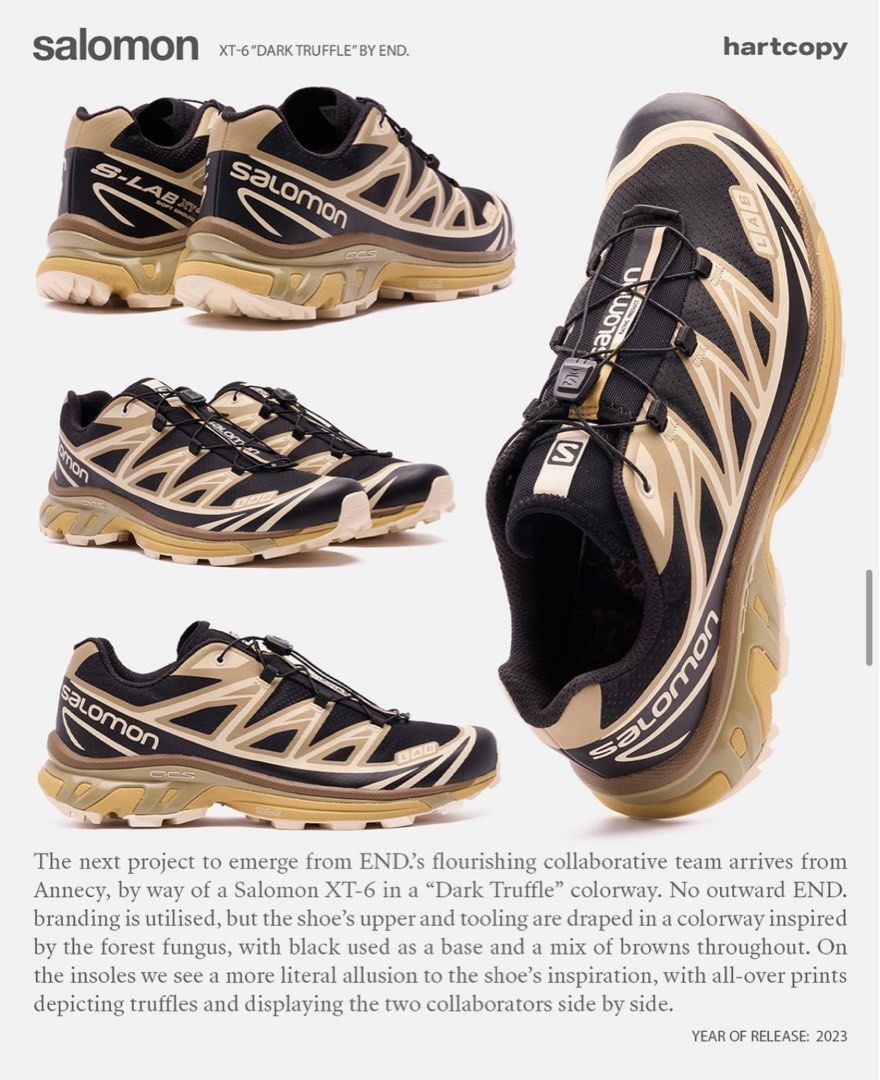 [US8.5] Limited Edition Salomon x End XT-6 “Dark Truffle”