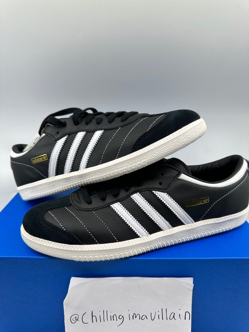 US 10.5 11 13 Adidas Samba OG Retro Low Cut Top Core Black White Old Skool School Classic Metallic Gold Made 4 For Members