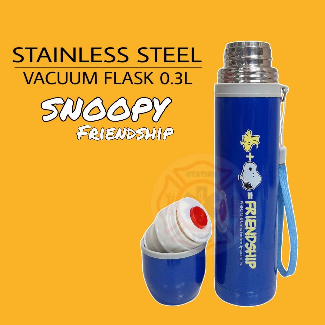 Vacuum Flask 0.3L Stainless Steel (Category: Coffee & Tea Tableware) located in Quezon City. Submitted by artegiftshop (Listing ID 1258113548, Image 2). Description: Vacuum Flask Stainless Steel 0.3L Snoopy Description: Vacuum Flask 0.3L Stainless Steel Take a break when you´re on the go. With this thermos you can always have coffee, tea or any of your hot or cold favorite drinks close at hand – on the train, in the car or on a nice walk outdoors