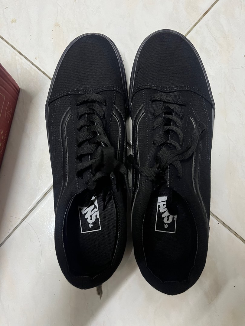 Vans All Black Men s Fashion Footwear Casual shoes on Carousell