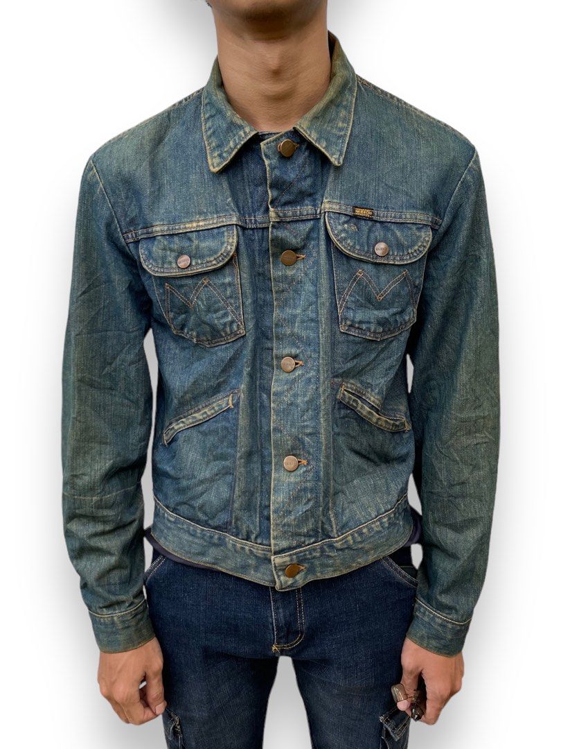 Vintage Maverick Blue Denim Trucker Jean Jacket 100% Cotton Pockets Size 38  | eBay
