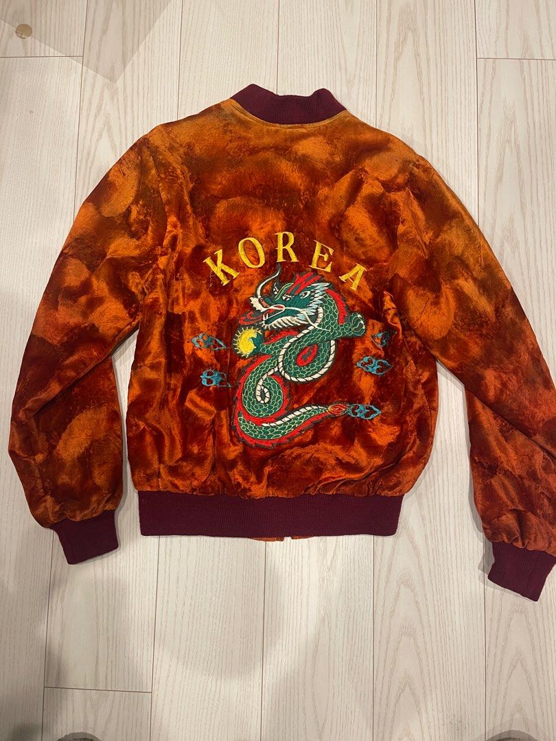 Vintage 80s or 70s Korea dragon bomber jacket