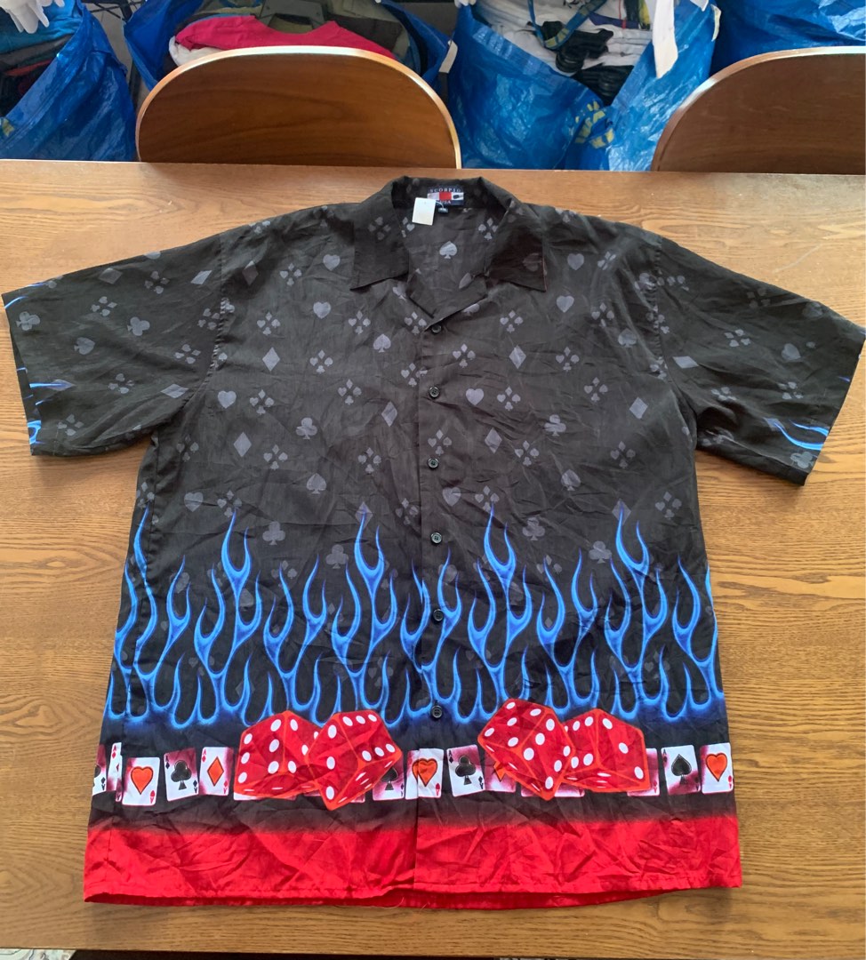 Vintage flame shirt top