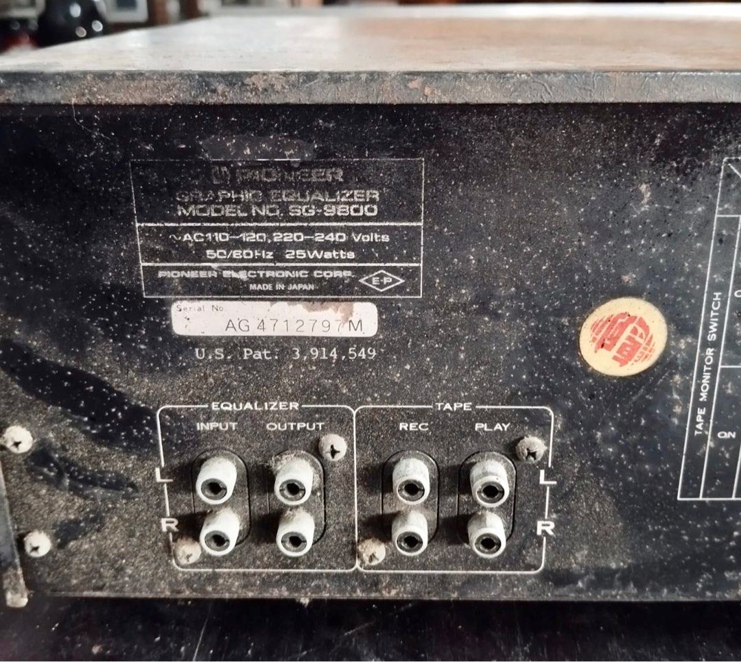 Vintage Pioneer Equalizer, Audio, Other Audio Equipment on Carousell