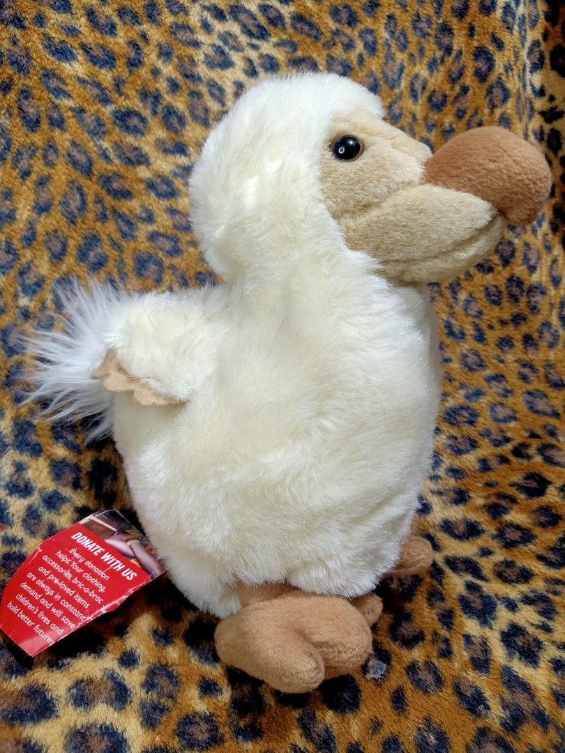 WALLY PLUSH CLASSIC WHITE DODO MAURITIUS BIRD PLUSH TOY, Hobbies & Toys