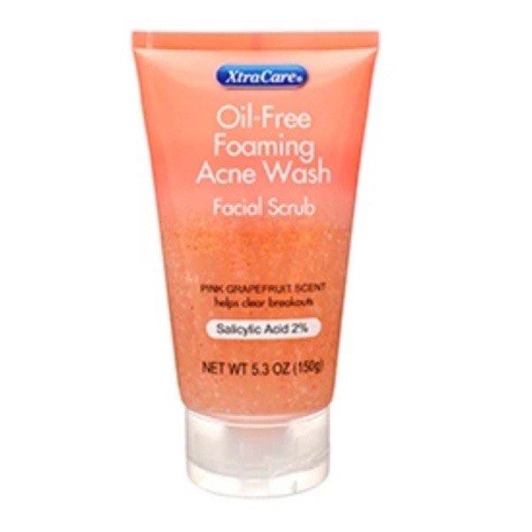 XtraCare OilFree Foaming Acne Wash Facial Scrub Grapefruit Scent 150g