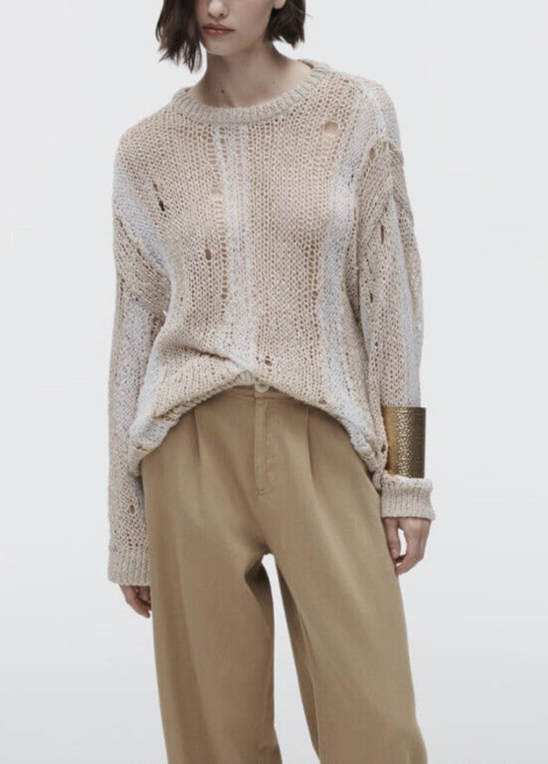 ZARA Distressed sweater