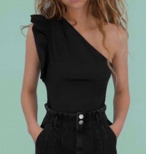 Zara one shoulder bodysuit online