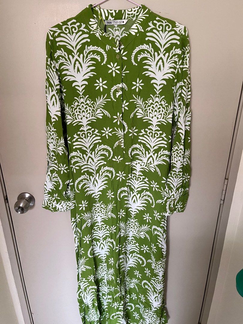Palm tree print deals dress zara