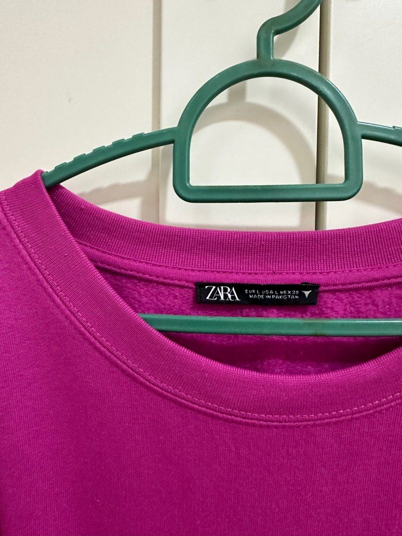 Zara sweatshirt in Fuschia Pink Women s Fashion Tops