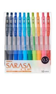WTS : Zebra Sarasa Clip 0.5 , 10 Colorful set ( $ 14 ) = Great Day Sales 🤗